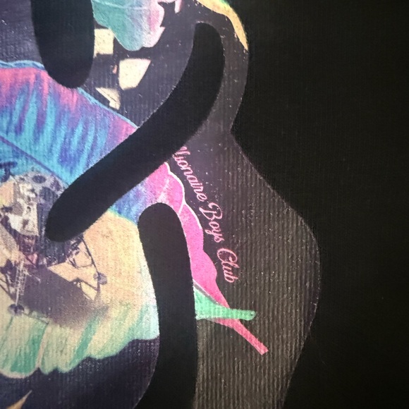 Billionaire Boys Club BBC Astronaut Helmet Logo T-Shirt Black Multicolor Graphic - Picture 4 of 6